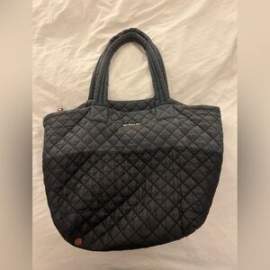 MZ WALLACE MEDIUM METRO TOTE, navy and black